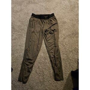TLF Apparel Womens Training Joggers Olive Green Mesh Panel Athletic Pants Small
